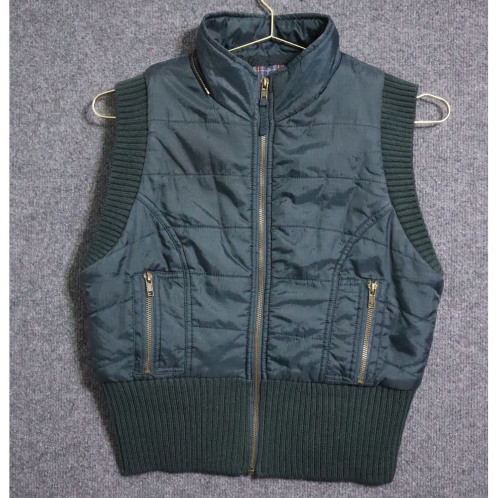 Women's Green Quilted Vest